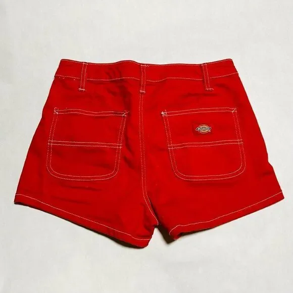 Dickies Red Shorts - juniors size 5 or women’s 27 - Picture 2 of 7